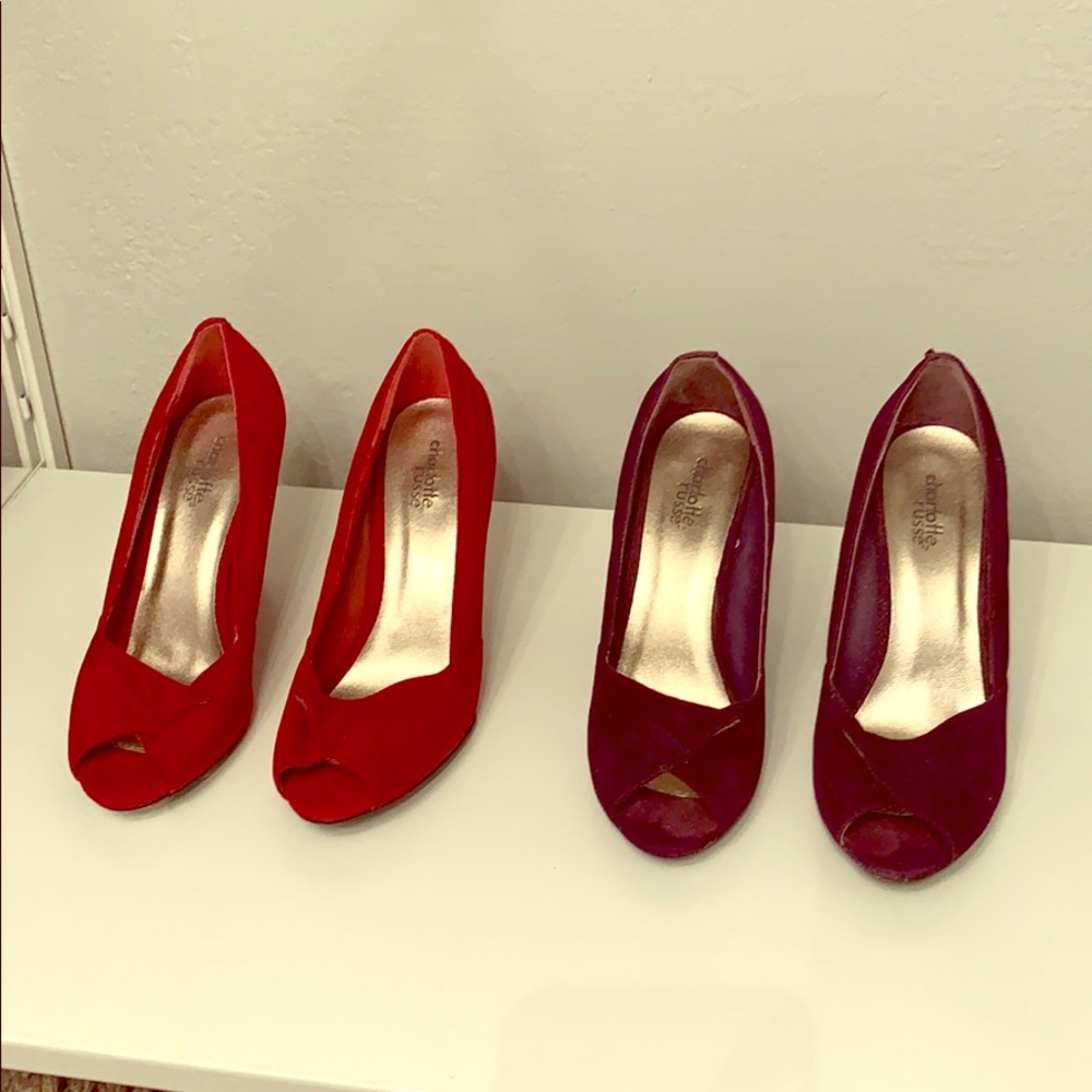 2 pairs of wedges from Charlotte Russe